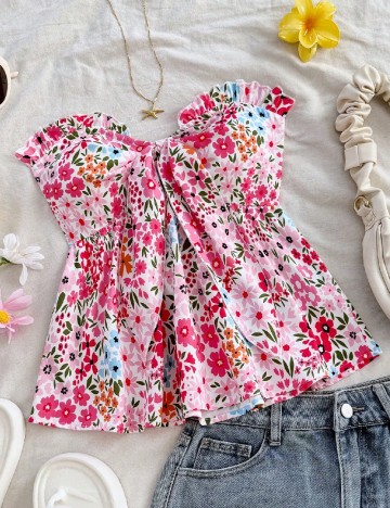 Top SHEIN CURVE, floral