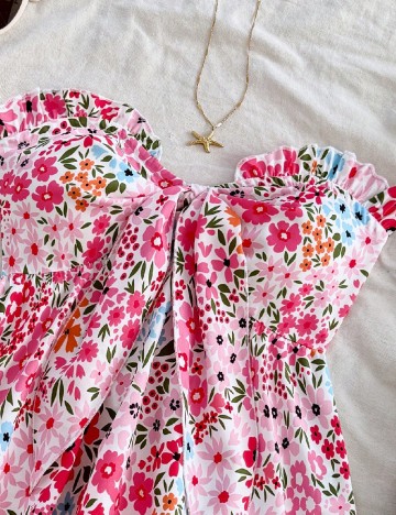 Top SHEIN CURVE, floral