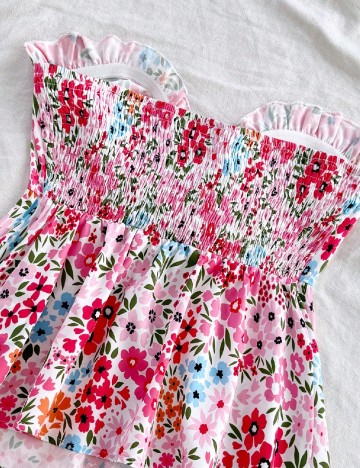 Top SHEIN CURVE, floral