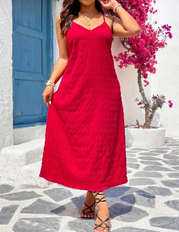 Rochie medie SHEIN CURVE, rosu