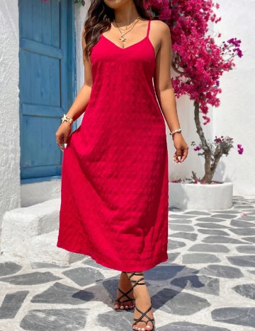 Rochie medie SHEIN CURVE, rosu