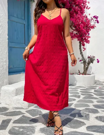 Rochie medie SHEIN CURVE, rosu