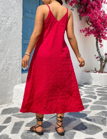Rochie medie SHEIN CURVE, rosu