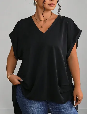 Bluza Oversize SHEIN CURVE, negru
