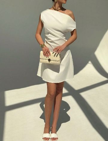 Rochie scurta SHEIN, alb