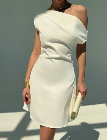 Rochie scurta SHEIN, alb