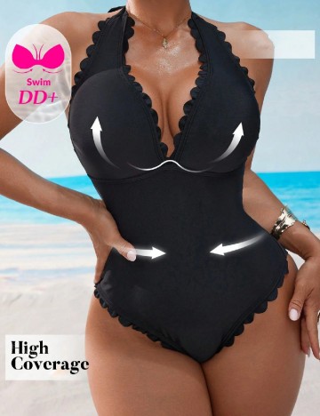 Costum de baie SHEIN, negru