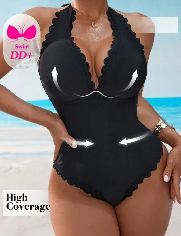 Costum de baie SHEIN, negru
