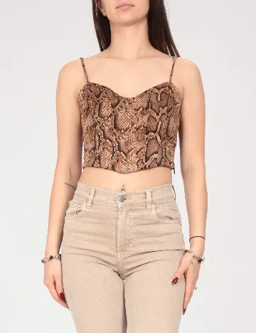 Top Zara, animal print