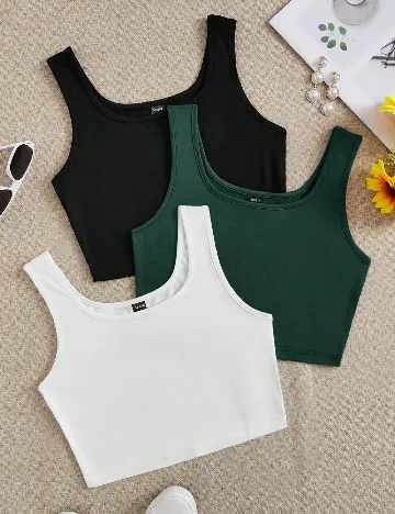 Set topuri 3 bucati SHEIN, mix culori
