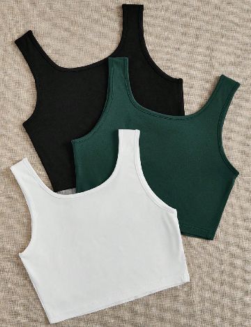 Set topuri 3 bucati SHEIN, mix culori