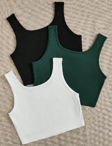 Set topuri 3 bucati SHEIN, mix culori