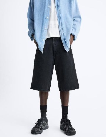 Pantaloni scurti Zara, negru
