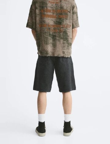 Pantaloni scurti Zara, negru
