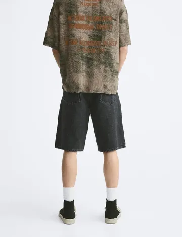 Pantaloni scurti Zara, negru
