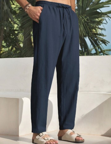 Pantaloni SHEIN, bleumarin