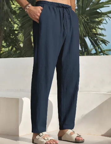 Pantaloni SHEIN, bleumarin