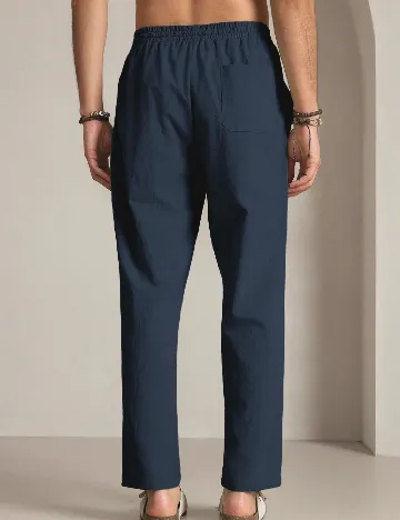 Pantaloni SHEIN, bleumarin
