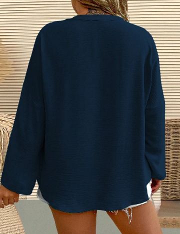 Bluza SHEIN CURVE, albastru