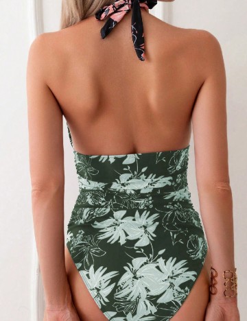 Costum de baie SHEIN, verde