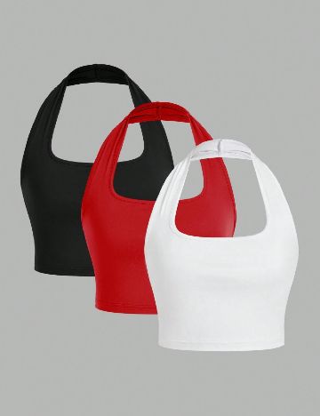Set topuri 3 bucati SHEIN, mix culori