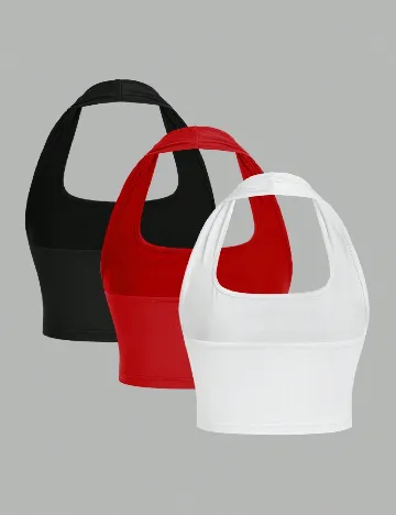Set topuri 3 bucati SHEIN, mix culori