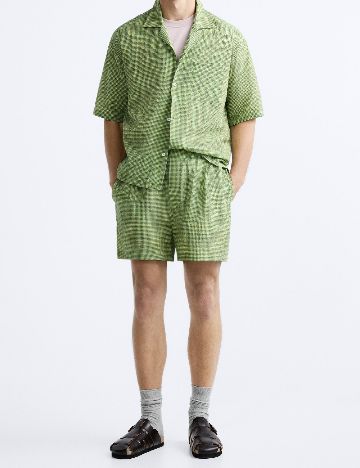Pantaloni scurti Zara, verde