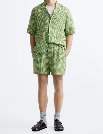 Pantaloni scurti Zara, verde