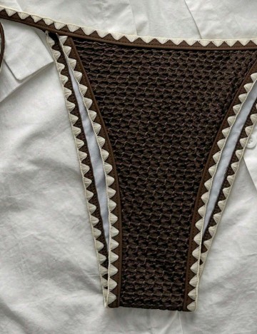 Costum de baie SHEIN, maro