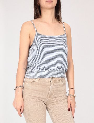 Maiou Zara, alb/albastru