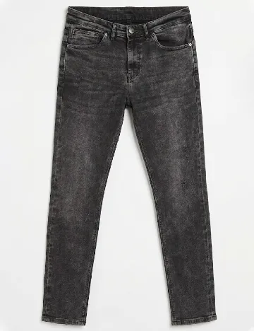 Blugi Bershka, gri inchis