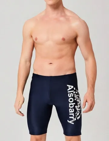 Slip de baie SHEIN Plus Size Men, bleumarin