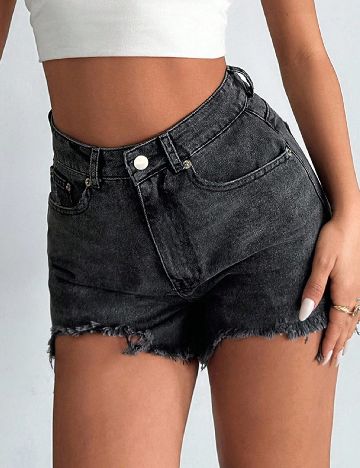 Pantaloni scurti SHEIN, gri inchis