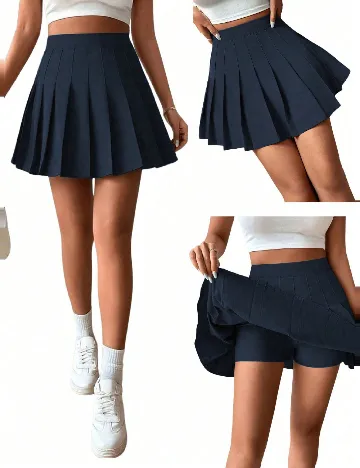 Fusta pantalon Shein Kids, bleumarin