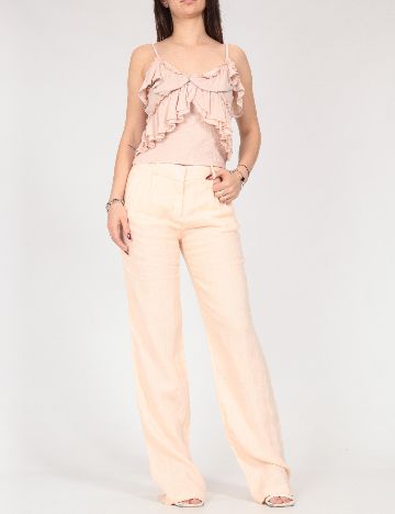 Pantaloni Zara, somon