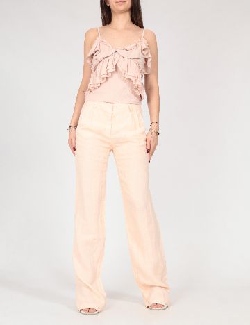 Pantaloni Zara, somon