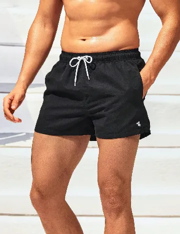 Slip de baie SHEIN, negru
