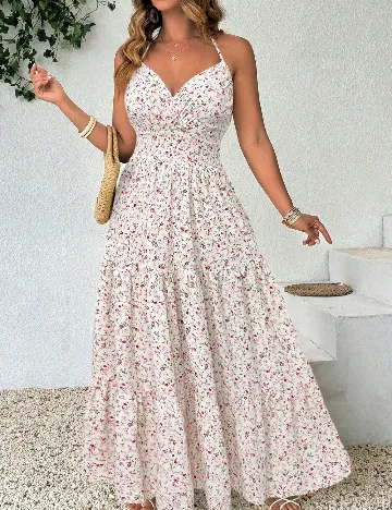 Rochie lunga SHEIN CURVE, floral print