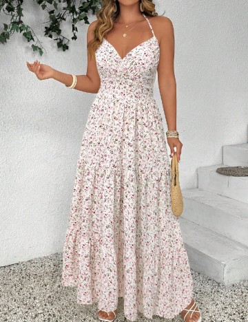 Rochie lunga SHEIN CURVE, floral print