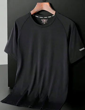 Tricou SHEIN Plus Size Men, negru