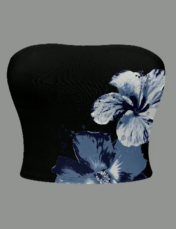 Top SHEIN CURVE, negru