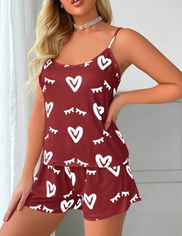Pijama SHEIN, rosu