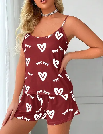 Pijama SHEIN, rosu