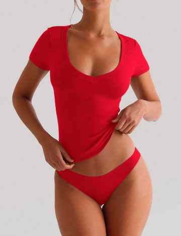 Tricou SHEIN, rosu