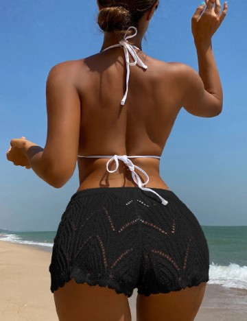 Pantaloni scurti SHEIN, negru