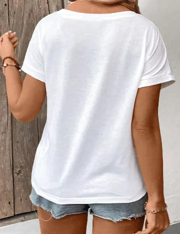 Tricou SHEIN CURVE, alb