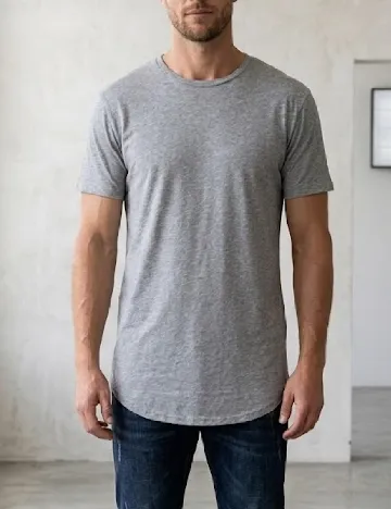 Tricou Pull&Bear, gri