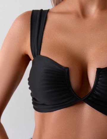 Sutien de baie SHEIN, negru