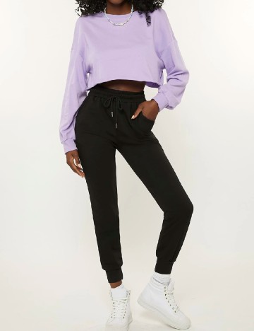 Pantaloni SHEIN, negru