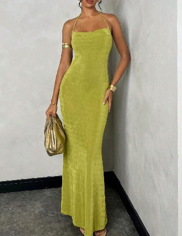 Rochie lunga SHEIN, verde